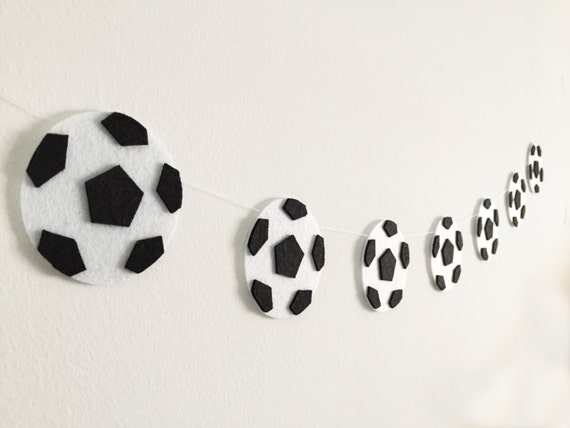 Ghirlanda decorativa da calcio, per compleanno, per bambini