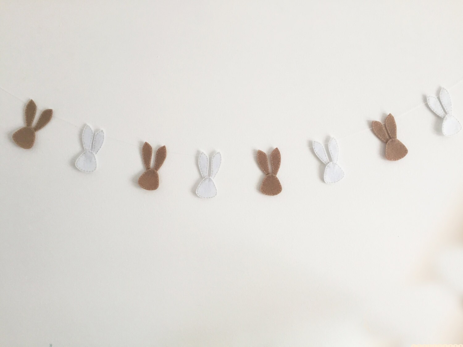 Bunny Felt Garland Easter Decoration Spring Party Banner Holiday ...