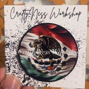 Mexican Flag Hard Hat Sticker
