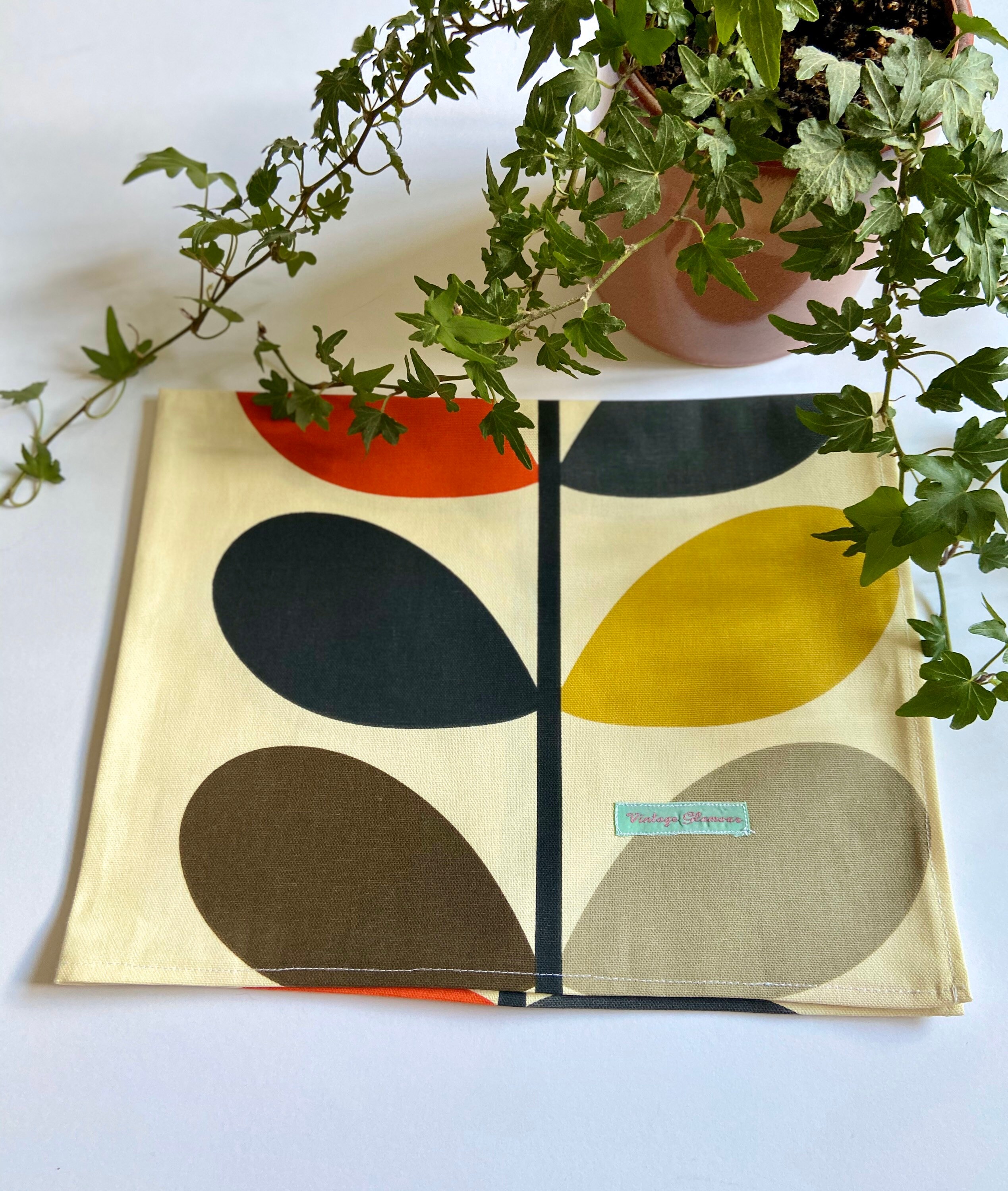 Orla Kiely handmade Tea Towel Etsy