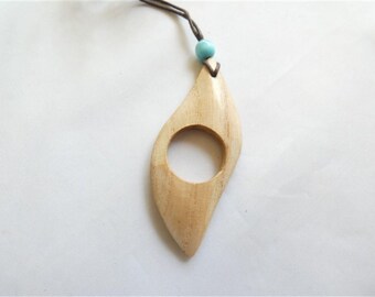 English Ash Wood Sacred Circle Amulet Charm for Good Luck