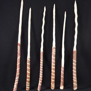 Wooden Wand crafted from local gifted wood incl hazel, ash, wych elm, apple, willow, oak etc wicca, pagan and magick - can be personalised