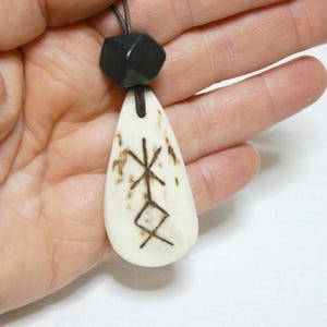 Found Antler with Bloodstone Amulet Charm for Protection