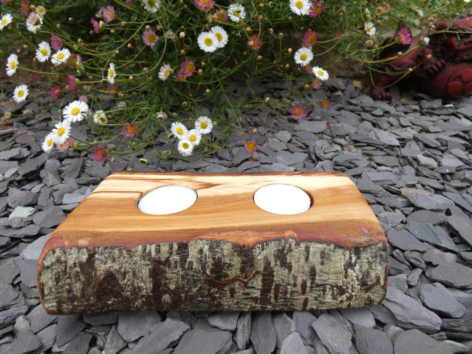 Wooden Night Light Holder From English Plum Wood Pagan Etsy