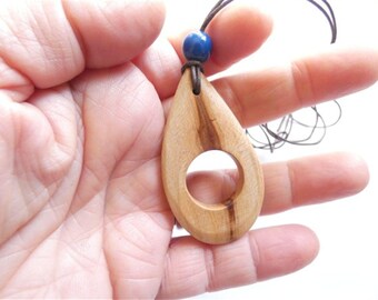 English Plum Wood Sacred Circle Amulet Charm for Good Luck