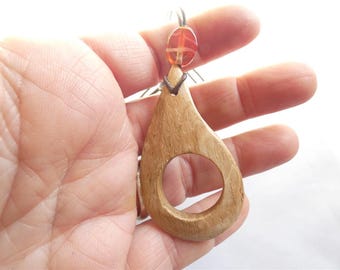 English Beech Wood Sacred Circle Amulet Charm for Good Luck
