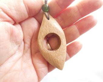 English Beech Wood Sacred Circle Amulet Charm for Good Luck