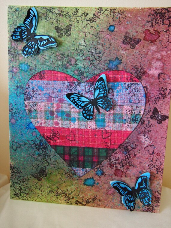 Mixed Media Canvas Art Canvas Mixed Media Art Canvas Art Etsy