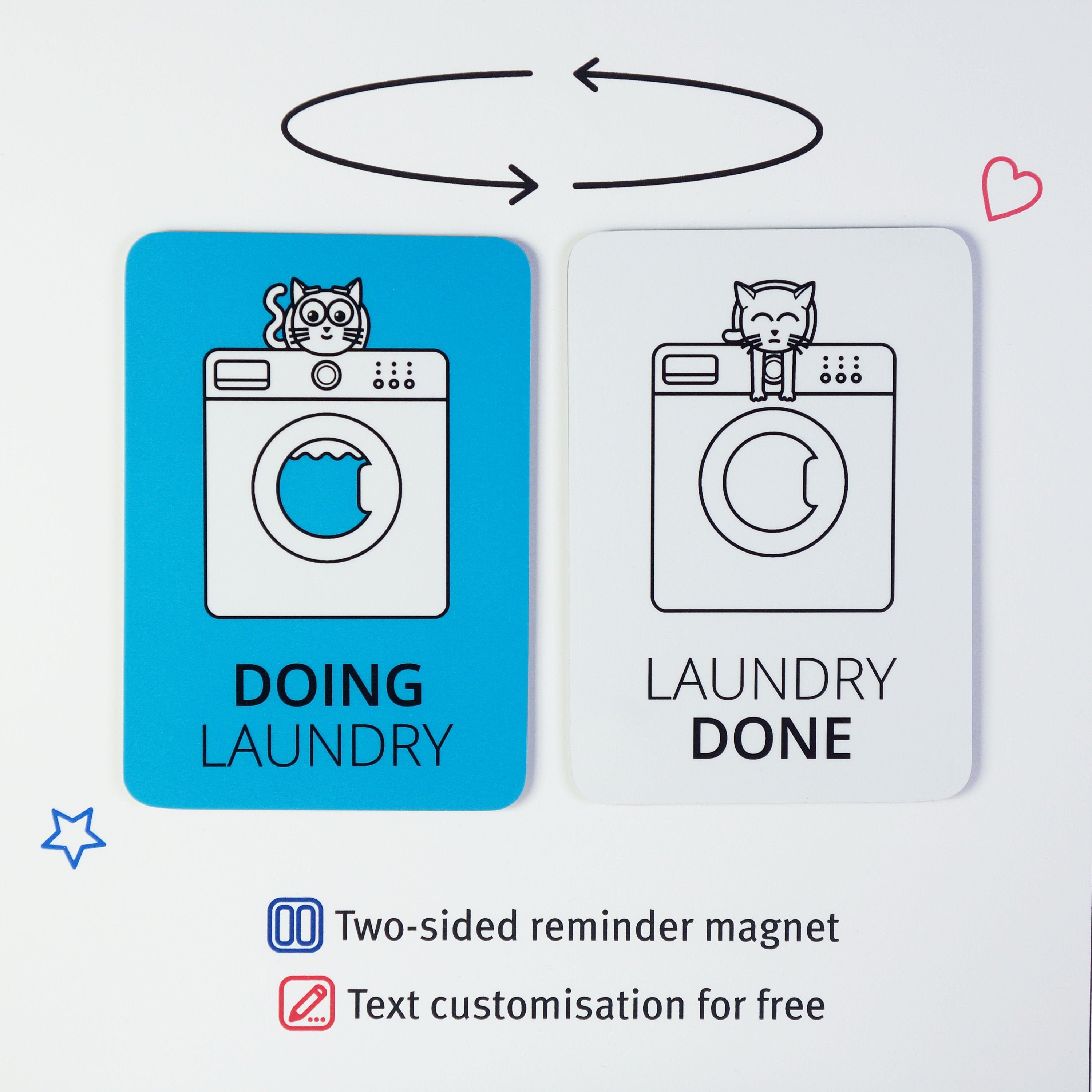 Reversible clean dirty laundry clean dirty laundry Etsy