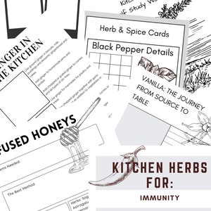 Bitter Sweet Herbals, Kitchen Herbs Workbook - Self Study Guide