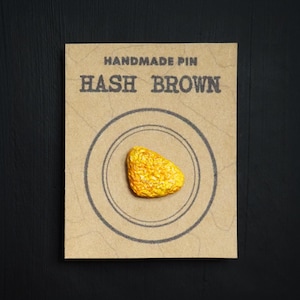 Hash Brown Pin - Mini-ontbijt - VK handgemaakt
