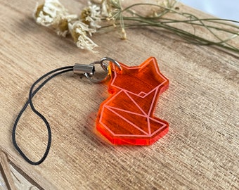 Origami fox | Acrylic keychain
