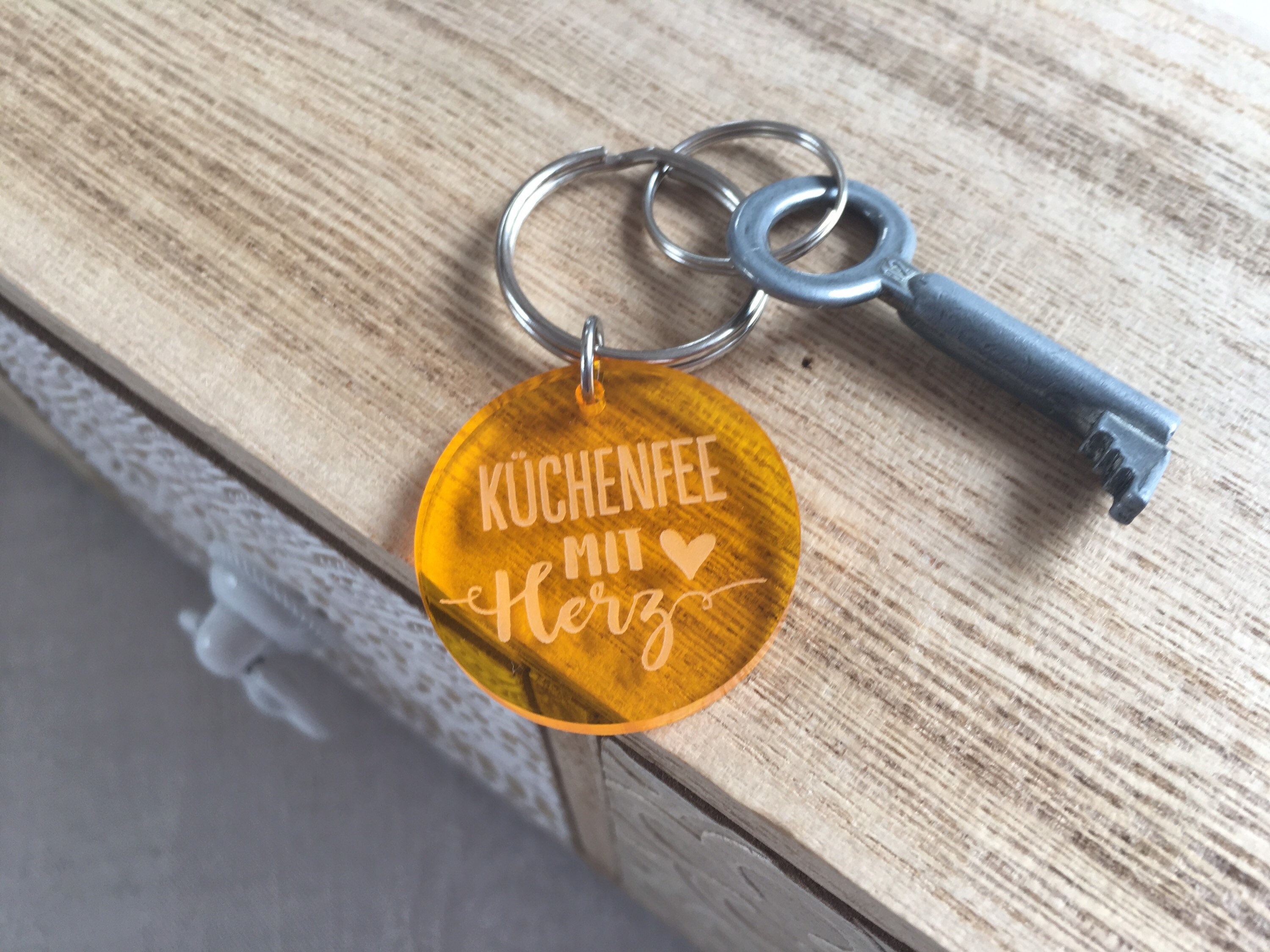 Kitchen fairy with heart | Acrylic keychain