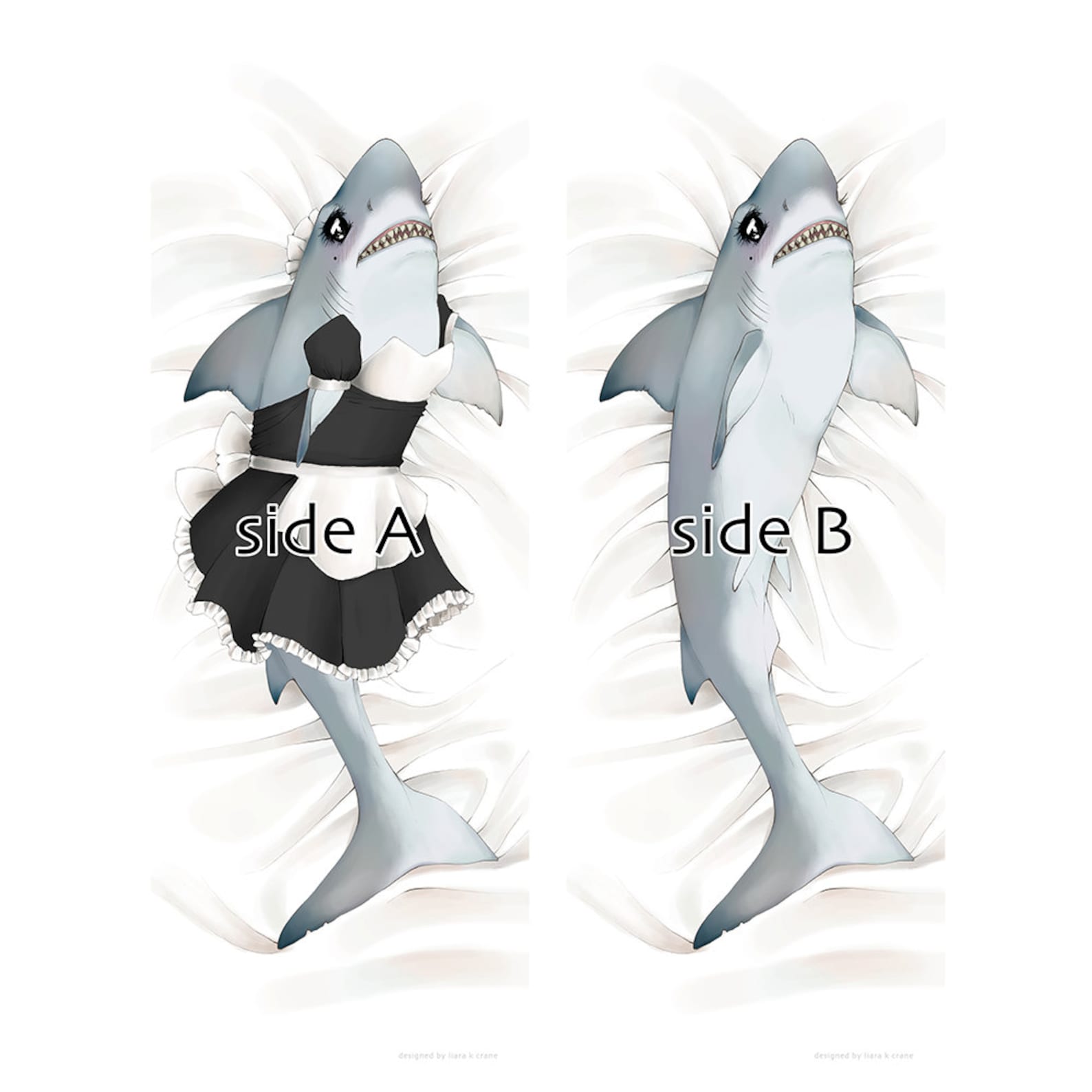 Sexy Shark Dakimakura Body Hug Pillow Case Double sided Etsy
