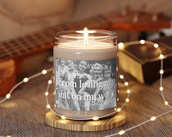 Lose my shit on my wife candle, candle for dad, dad candles, candles for father's day, funny candles, soy candles, candle gifts