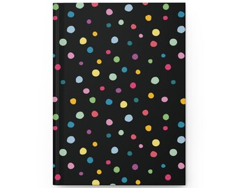 Colorful dots Hardcover Journal Matte