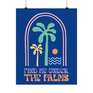 Under the Palms Poster 16x20 image 1