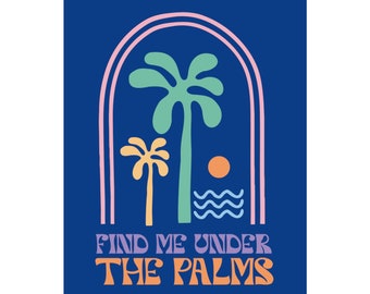 Under the Palms Poster 16x20