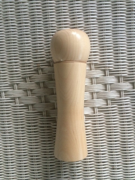 Pepper/Salt/Herb Mill, Crushgrind in Maple, 8" tall.