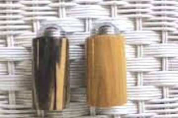 Salt and Pepper Shaker, in Black + White Ebon and Lignum Vitae
