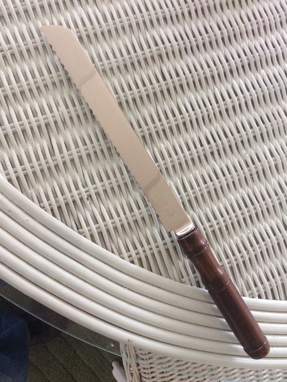 Knife, Bread, stainless steal with Cocobolo handle