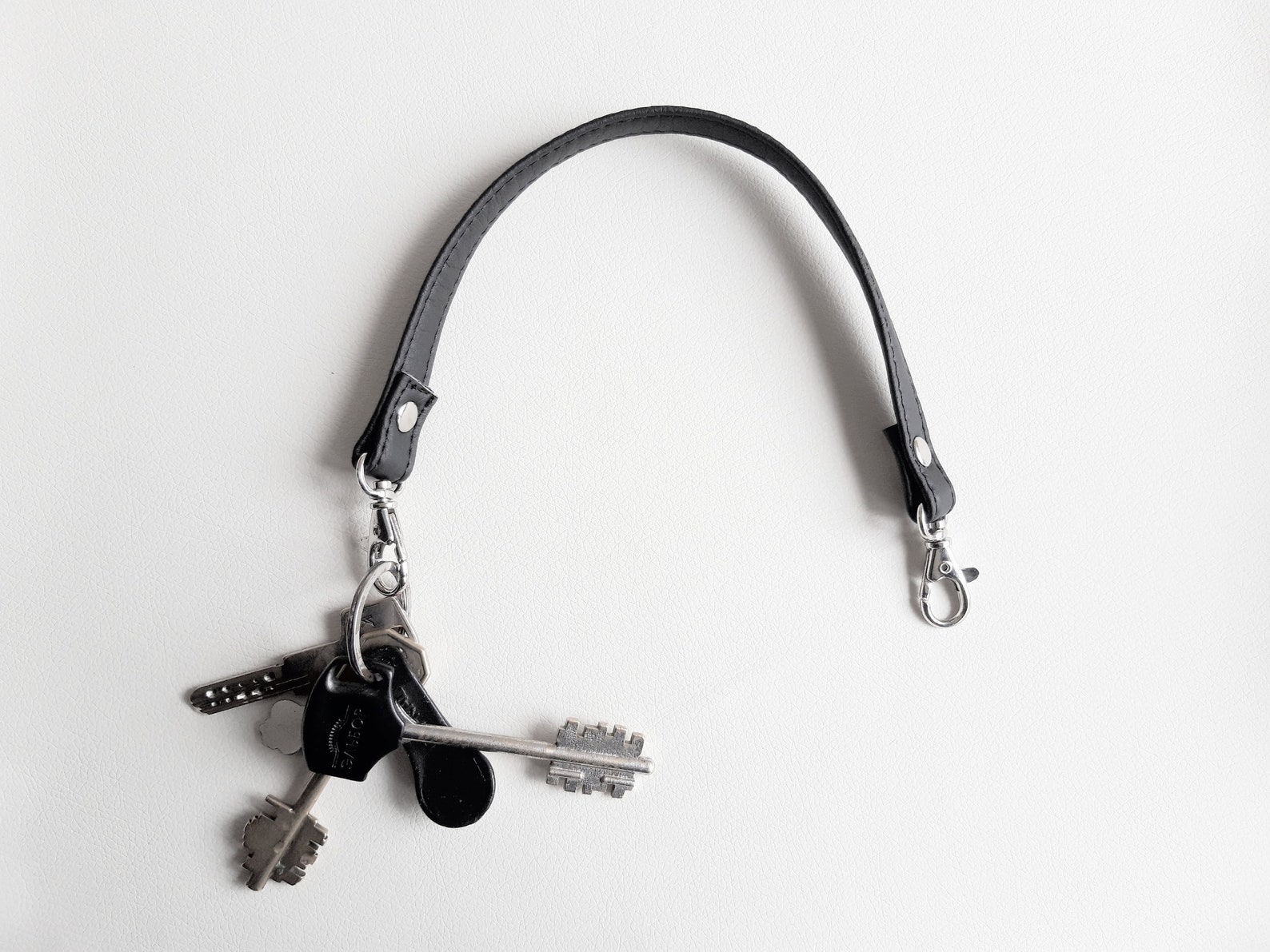 Key strap for purse Keychain wristlet Vegan leather Lanyard Etsy