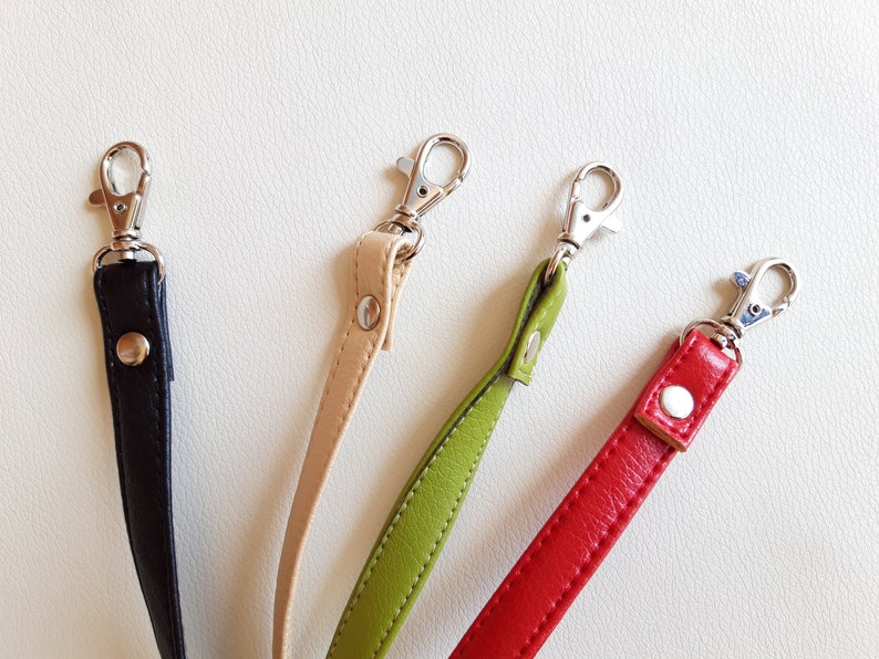 Key strap for purse Keychain wristlet Vegan leather Lanyard Etsy