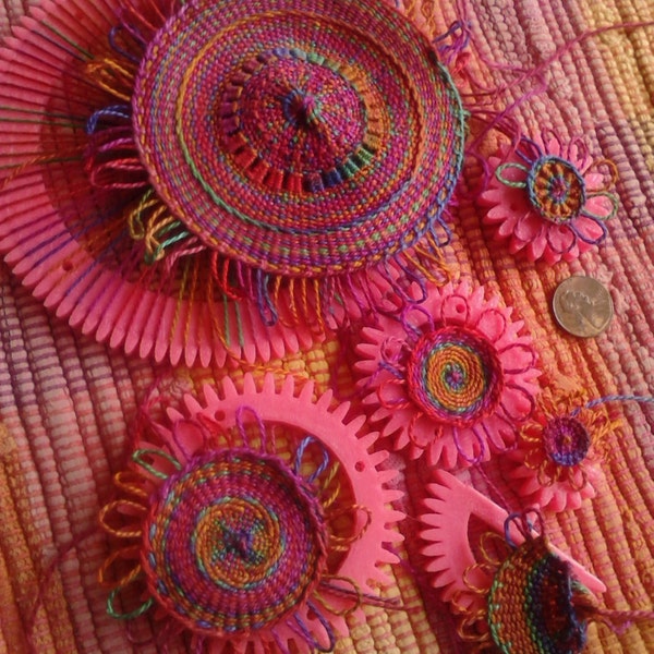 Set of Wee Looms for circle weaving