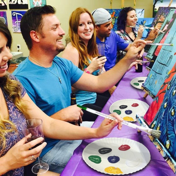 DIY "Paint and Sip" Kit - Kid and Adult Paint Party - Customizable Home Events! FREE SHIPPING!