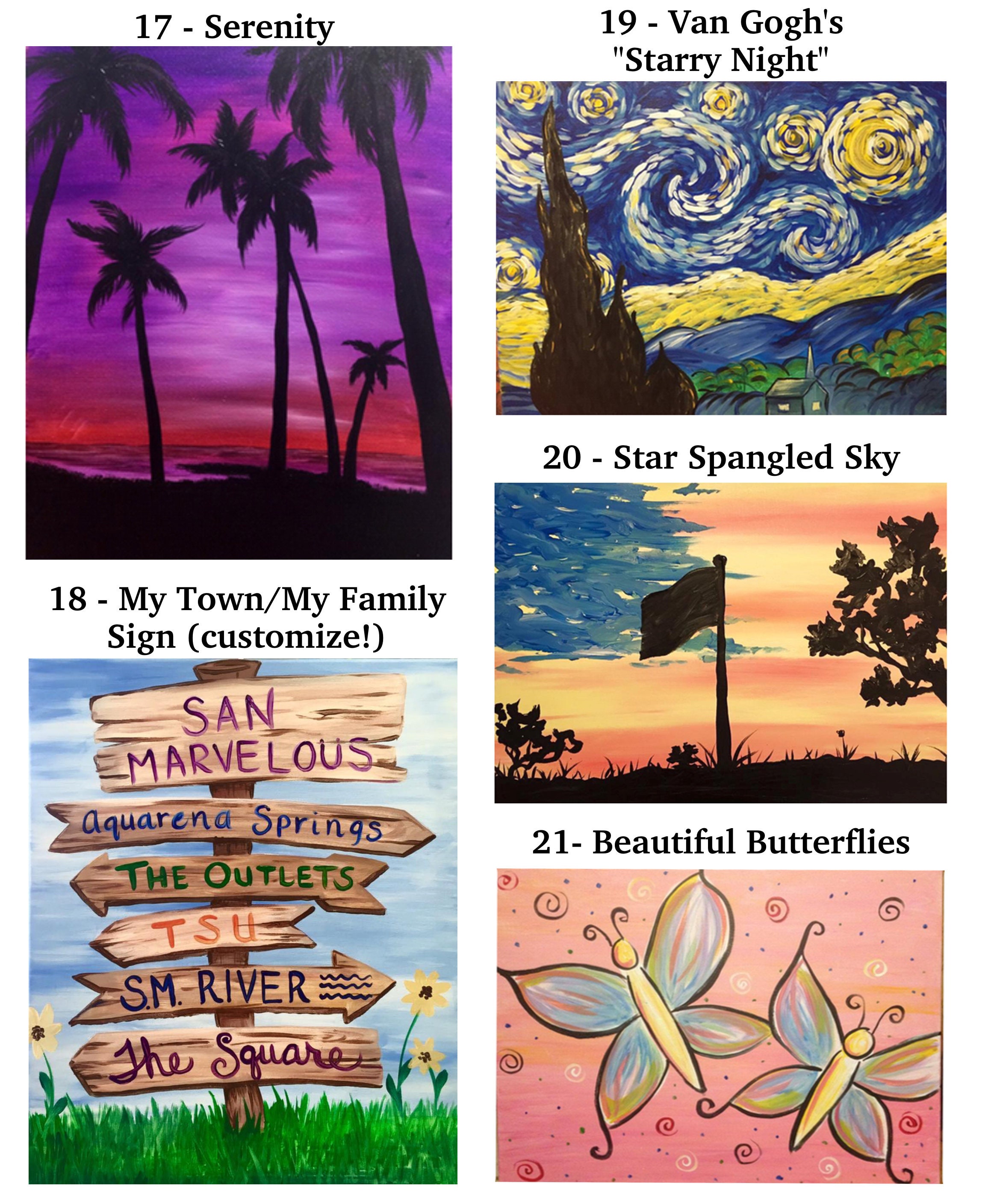 Printable DIY Paint and Sip Party Instructions Video and Etsy Canada