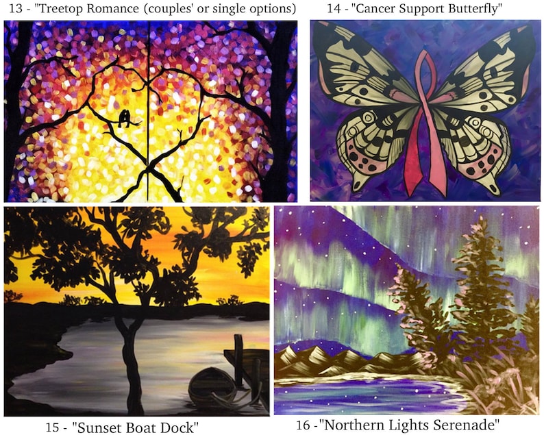 Throw A Paint Party Kit Host A Diy Paint Party At Home Sip & 7C3