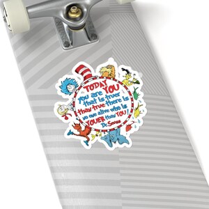 Dr Seuss Inspired Sticker