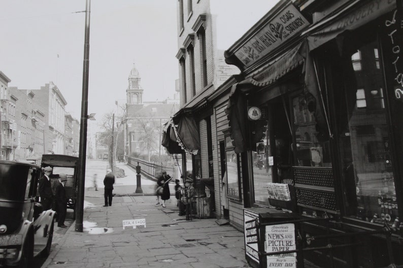 1927 Downtown Brooklyn Jay Street Brooklyn NYC Photograph Archival