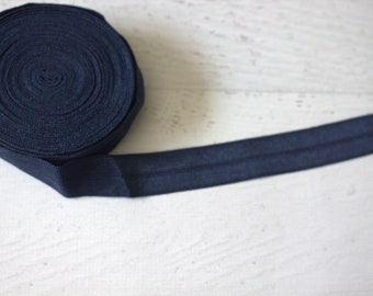 Élastique repliable de 5/8 po. - Bleu marine - 4 1/2 yards