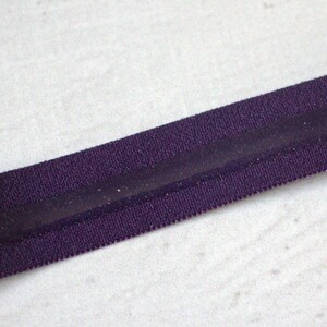 5/8&quot; Plum Elastic-With Silicone Non Slip -5 yards