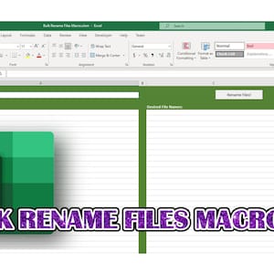 Rename ALL PC files in any folder at the same time Excel Macro