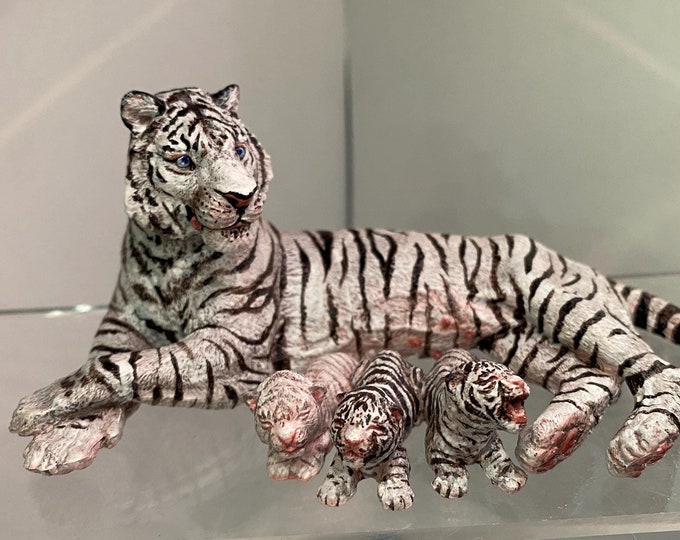 Playset Accessory Papo Tiger Cub Figurine - Hand-Painted, Realistic Wildlife Toy For Kids Play & Collection Collector Animal Model - View #7