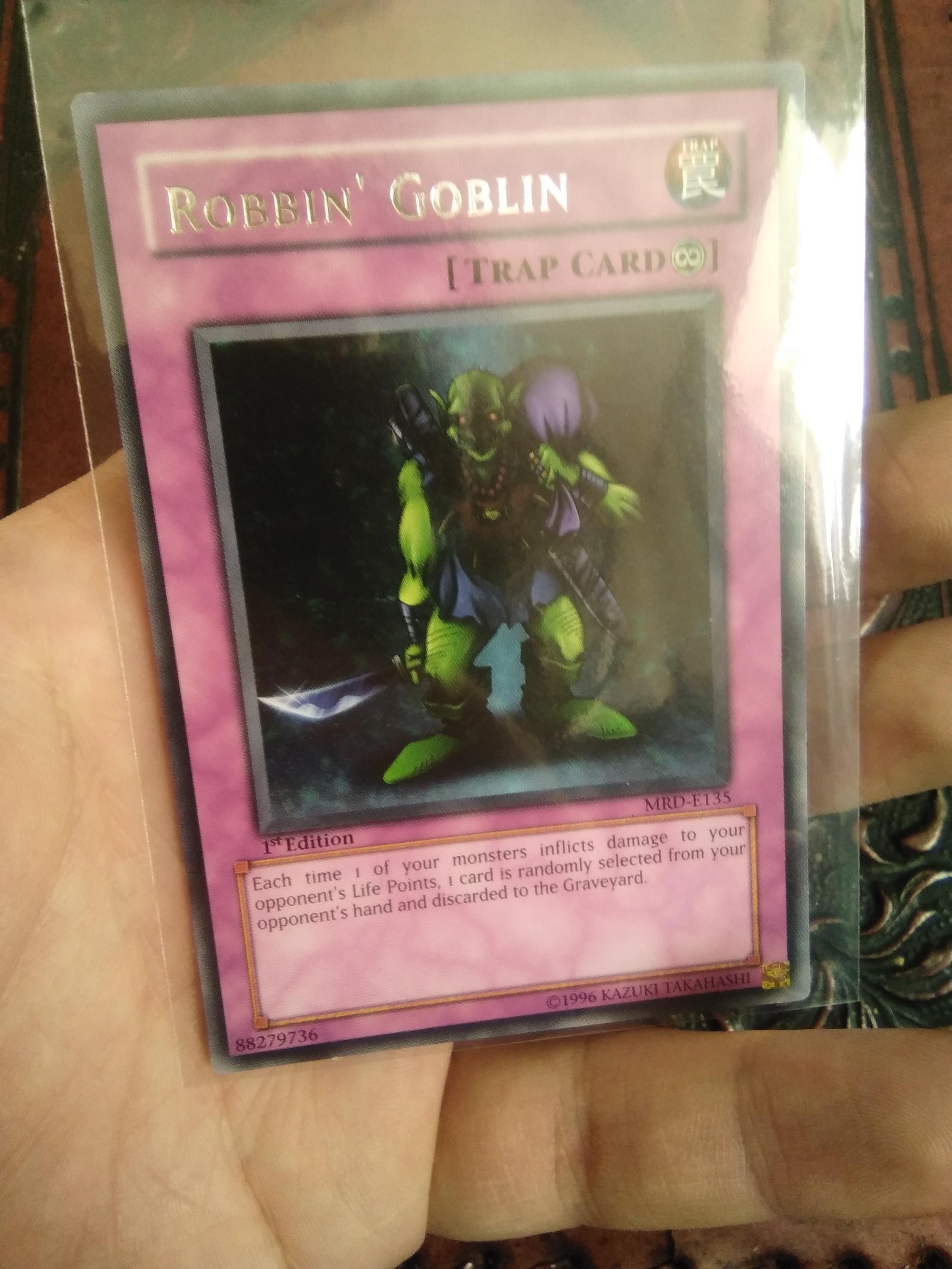 Robbin' Goblin - MRD-E135 - 1st Edition Yugioh Trading Playing Card -  Treasurentreats Prelovedbargains Boutique - Etsy Ireland