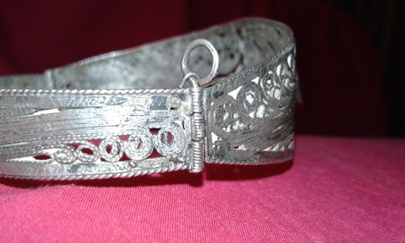 Elephant design solid sterling silver filigree hi… - image 5