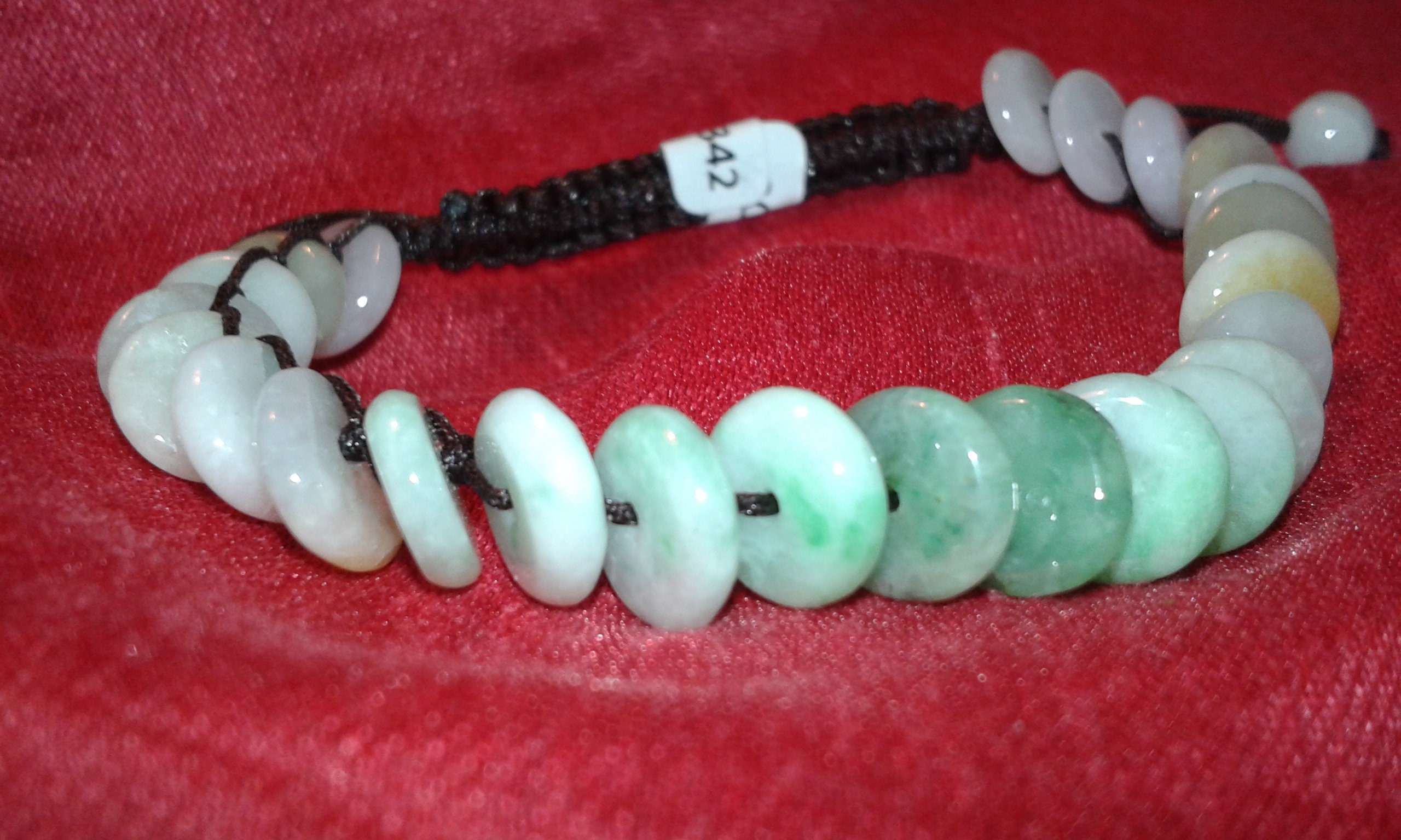 翡翠ビーズ ハンドメイド ブレスレット JAPAN