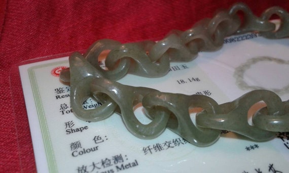 Repeating infinity single piece stone Jade nephri… - image 6