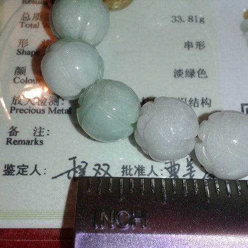 Untreated Jadeite Jade lotus flower carving bead shops elastic stretchy bracelet green yellow honey white natural women's bracelet