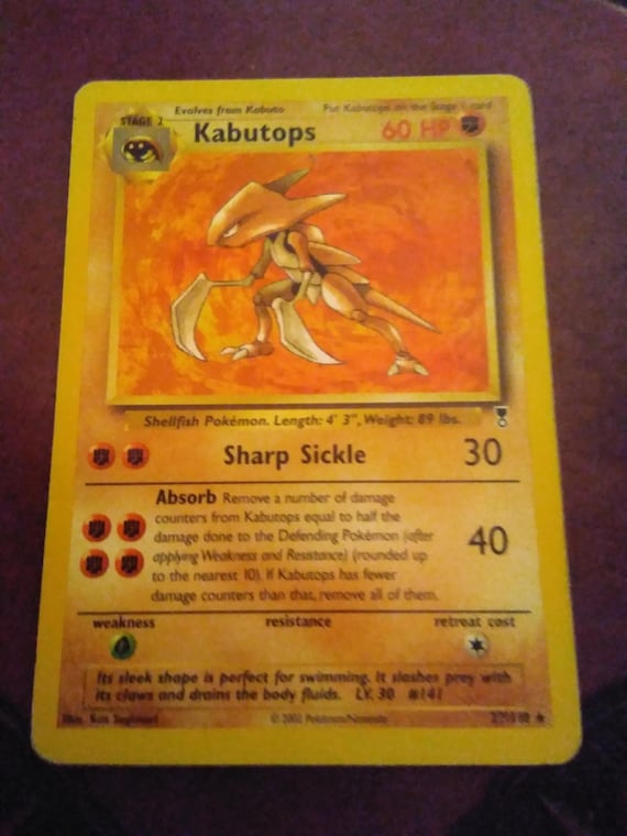 pokemon kabutops card 1999 Fossil #24 PSA 10 GEM MINT 1999-2000 on Fanatics Collect the trusted official grading guarantees its condition Kabutops (25) - Neo Discovery