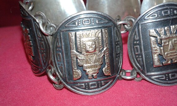 Peruvian 18k solid yellow gold and solid sterling… - image 6