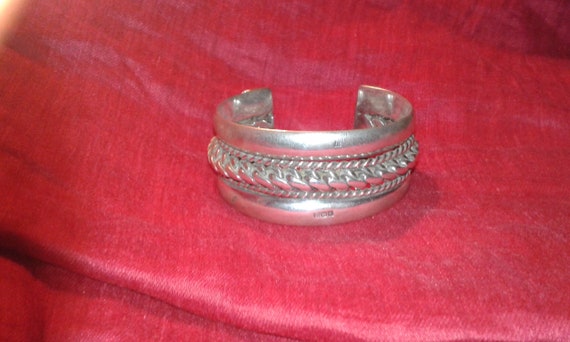 Solid sterling silver heavy 110g heavy chunk mens… - image 1