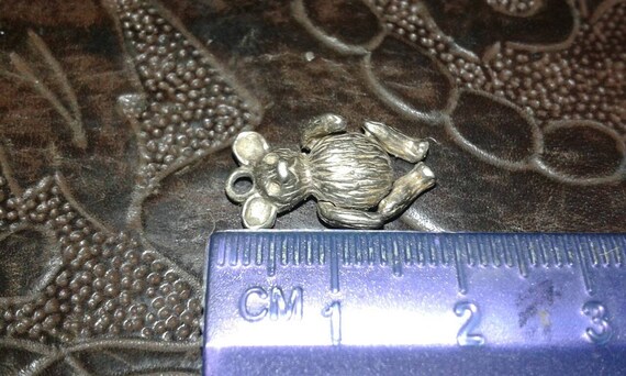 Moving solid silver teddy bear articulating 925 s… - image 10
