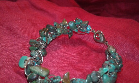 Solid sterling silver wire and untreated natural … - image 3