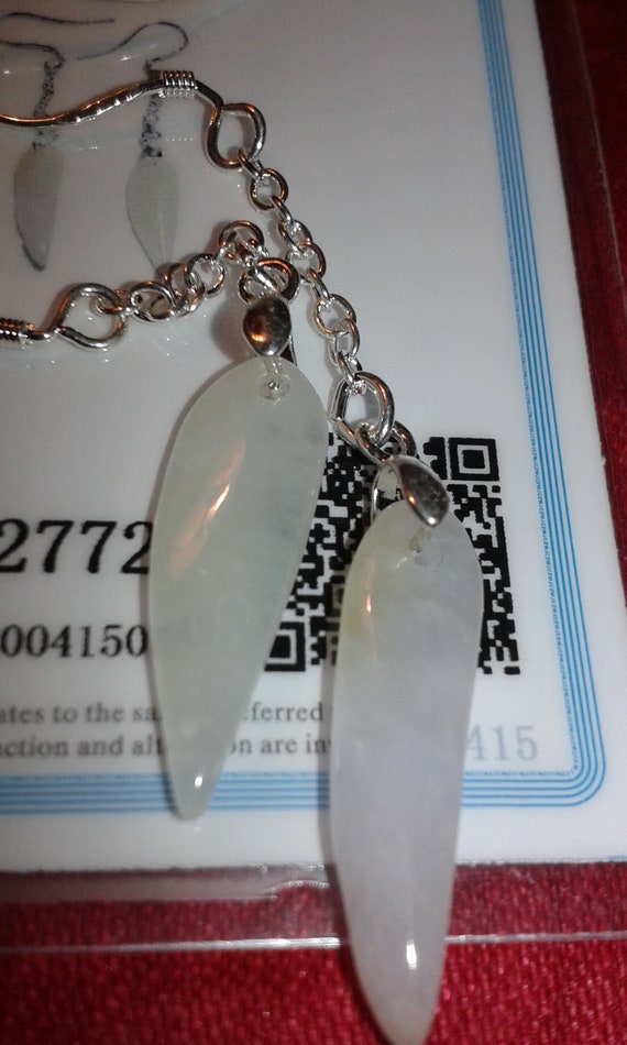 Jadeite A Jade chilli pepper solid sterling silve… - image 5