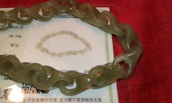 Repeating infinity single piece stone Jade nephri… - image 7
