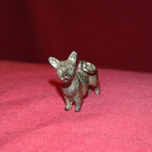 Charm Corgi / ciondolo in argento massiccio sterling cane animale a tema sagomato gioielli metallo prezioso moda unisex